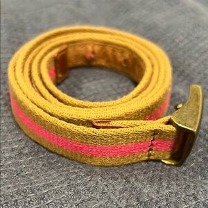 J. Crew Gold and Pink Women's Belt